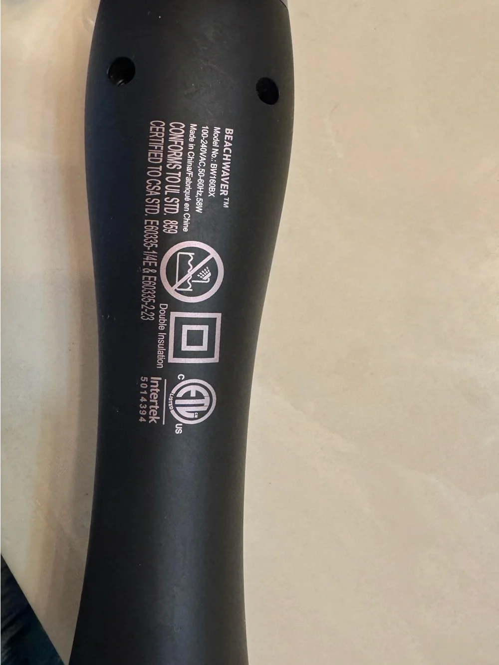 The Beachwaver Co. Rose Gold and Black Beachwaver B1 Curling Iron